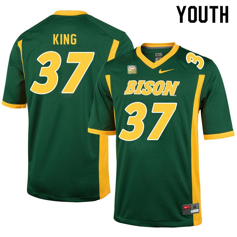 Youth #37 Reggie King North Dakota State Bison College Football Jerseys Sale-Green